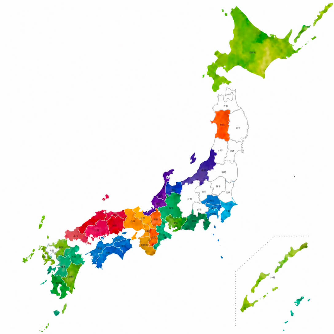 日本地図のイメージ